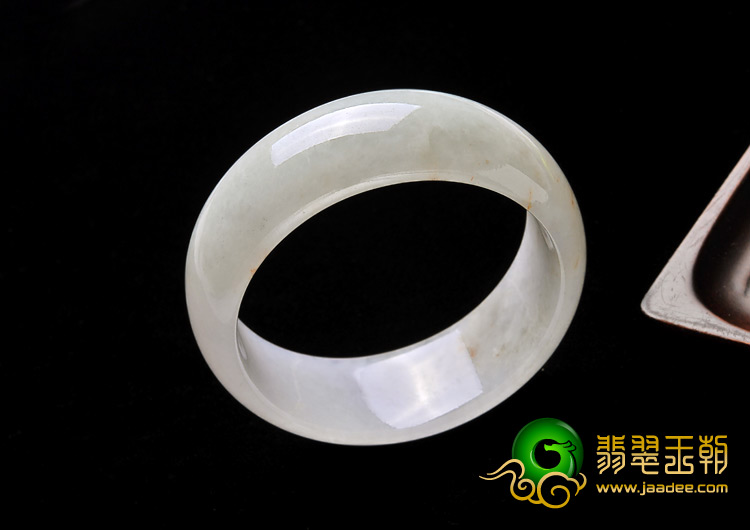 糯冰种淡春缅甸翡翠A货手镯（57.1mm）