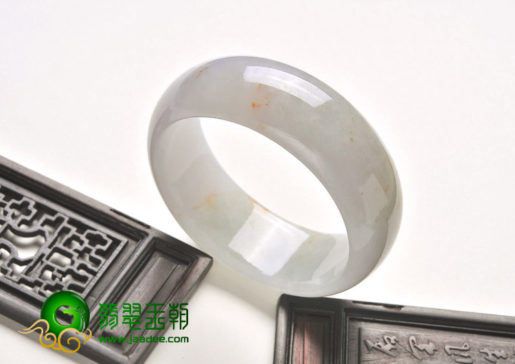 糯冰种淡春缅甸翡翠A货手镯（57.1mm）