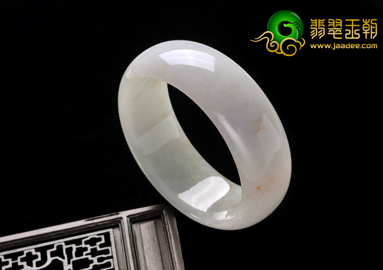 糯冰种淡春缅甸翡翠A货手镯（57.1mm）
