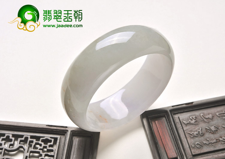 糯冰种淡春缅甸翡翠A货手镯（57.1mm）