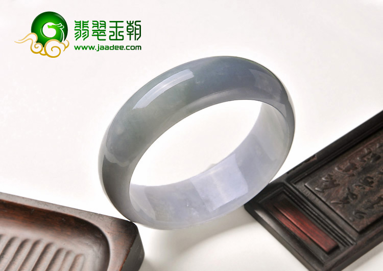 糯冰种紫罗兰缅甸翡翠A货手镯（58mm）