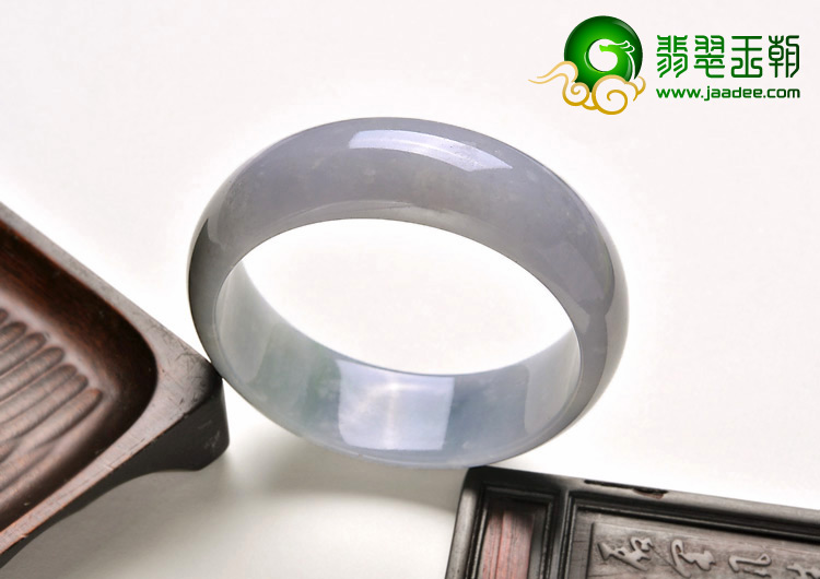 糯冰种紫罗兰缅甸翡翠A货手镯（58mm）