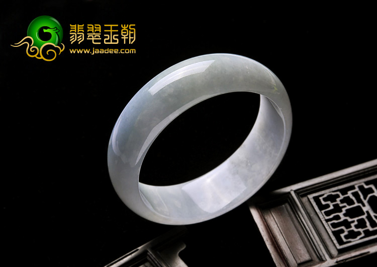 糯冰种紫罗兰缅甸翡翠A货手镯（58mm）