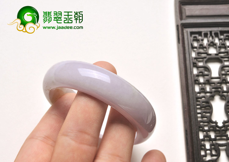 糯冰种春色缅甸翡翠A货手镯（53.4mm）