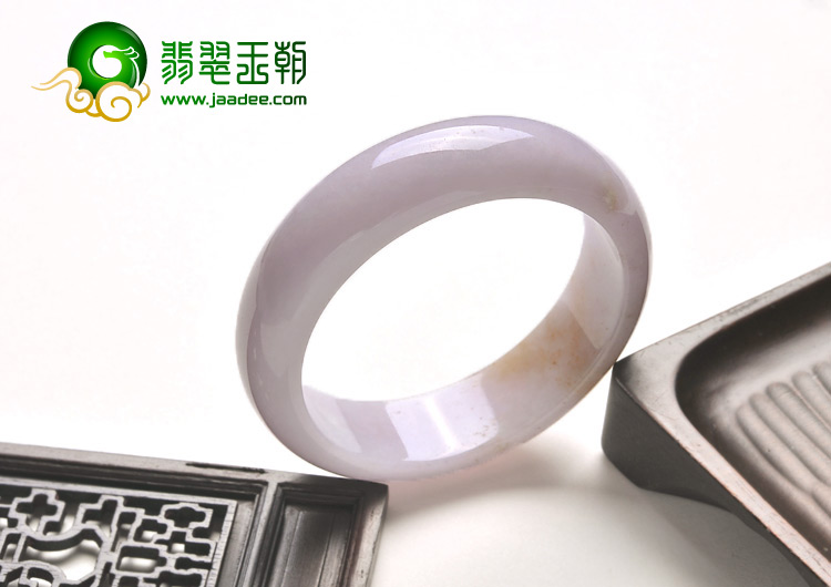 糯冰种春色缅甸翡翠A货手镯（53.4mm）