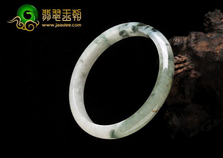 糯冰种飘花缅甸翡翠A货手镯（63.6mm）
