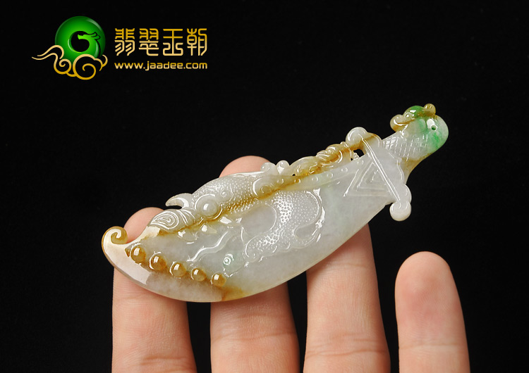 糯冰种三彩缅甸翡翠A货开天辟地挂件