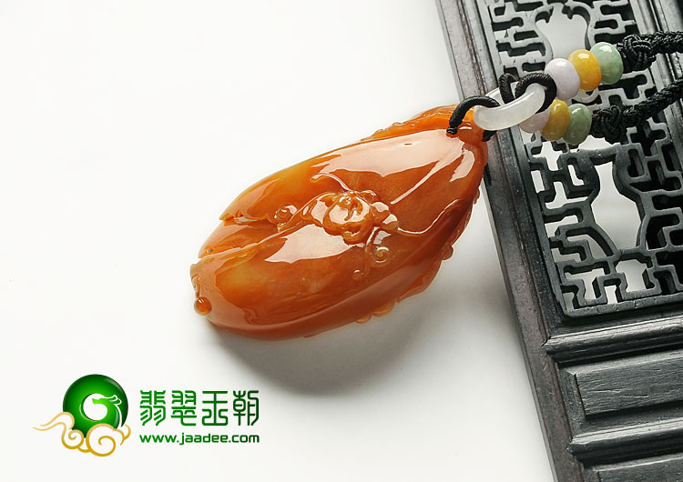 糯冰种红黄翡缅甸翡翠A货猫蝶富贵挂件