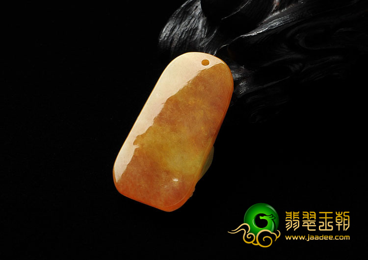 糯冰种黄翡缅甸翡翠A货貔貅挂件