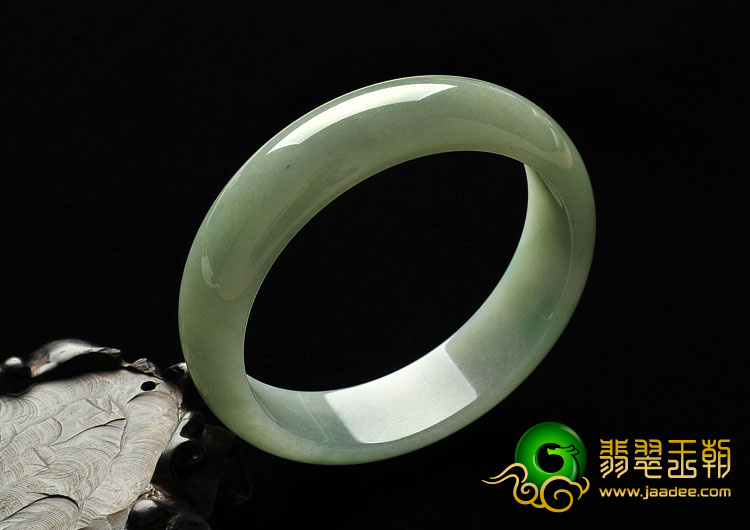 糯冰种晴水缅甸翡翠A货手镯（59.3mm）