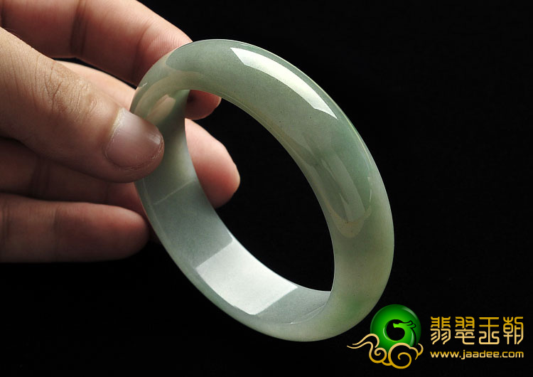 糯冰种晴水缅甸翡翠A货手镯（59.3mm）