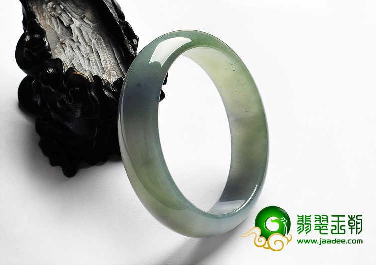 糯冰种晴水淡紫罗兰缅甸翡翠A货手镯（58.2mm）