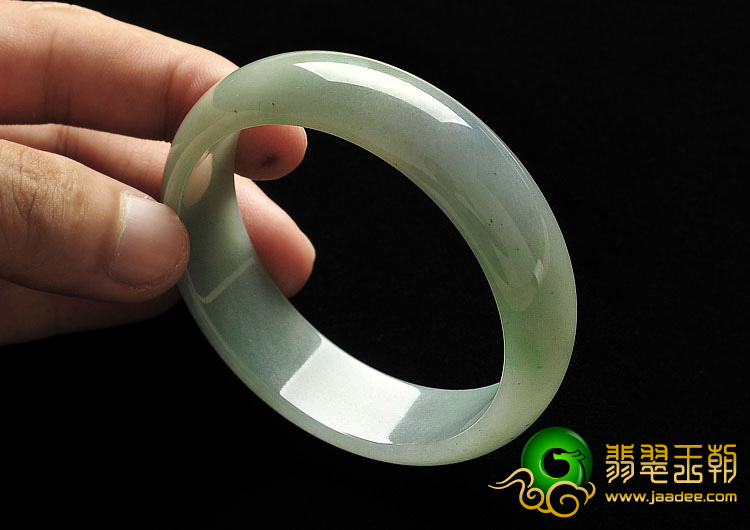 糯冰种晴水缅甸翡翠A货手镯（59.3mm）