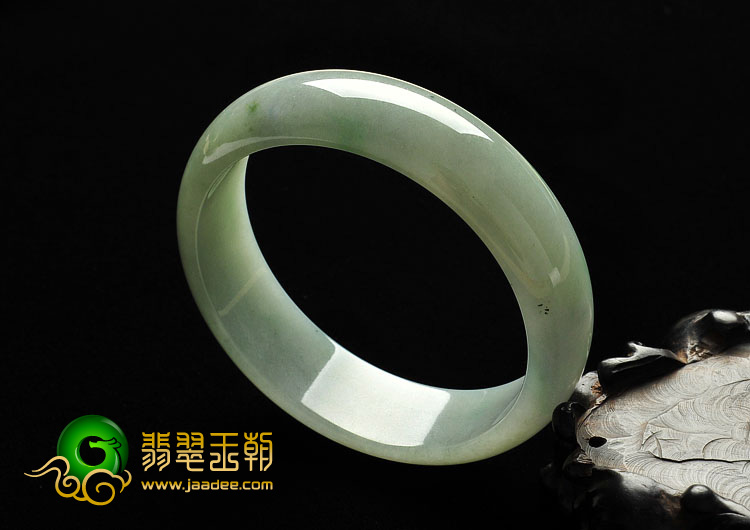 糯冰种晴水缅甸翡翠A货手镯（59.3mm）