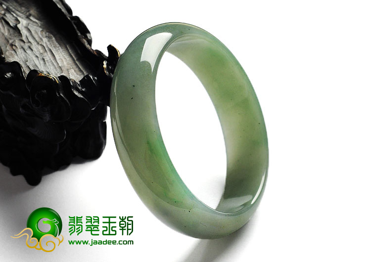 糯冰种晴水缅甸翡翠A货手镯（59.3mm）