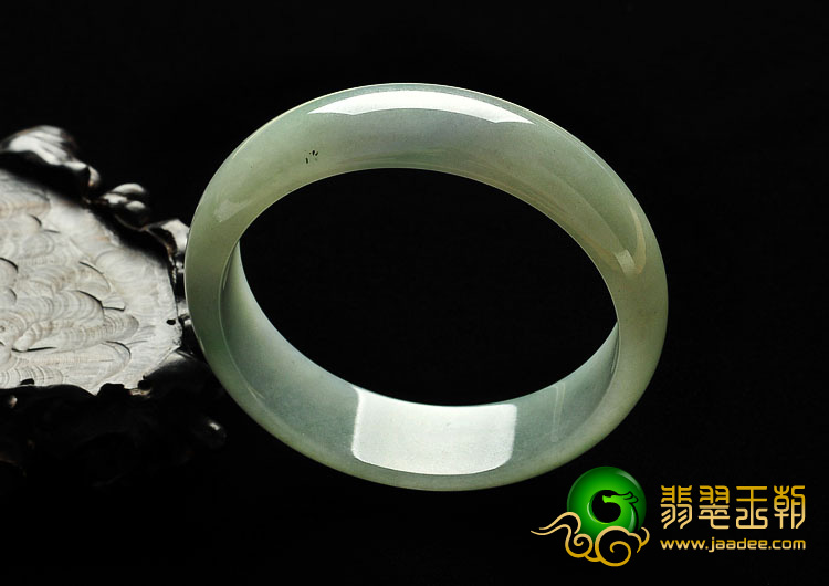 糯冰种晴水缅甸翡翠A货手镯（59.3mm）