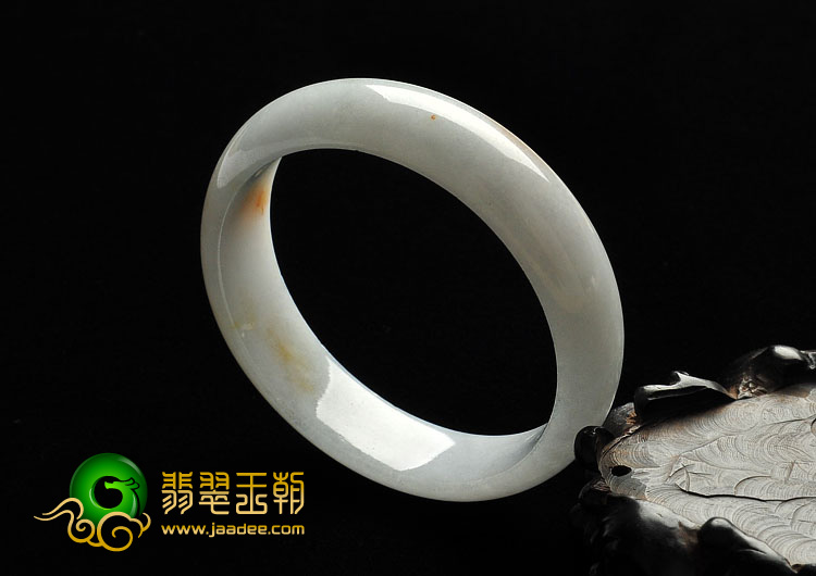细糯种白色略带黄翡缅甸翡翠A货手镯（56.2mm）