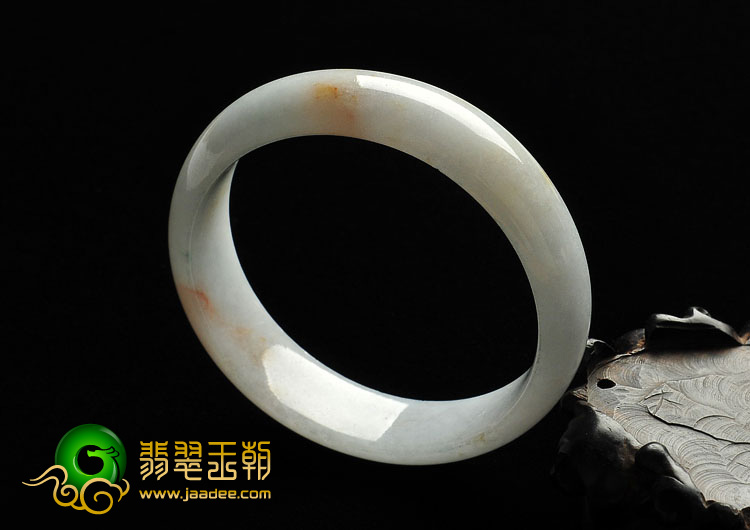 细糯种白色略带黄翡缅甸翡翠A货手镯（56.2mm）