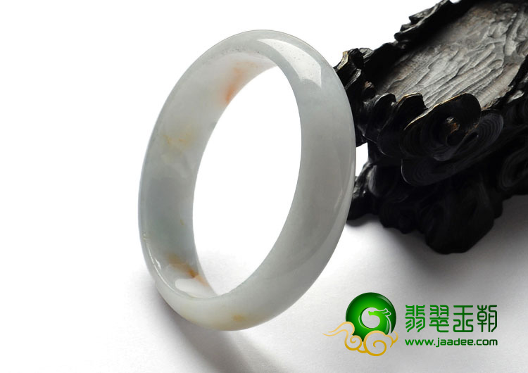 细糯种白色略带黄翡缅甸翡翠A货手镯（56.2mm）
