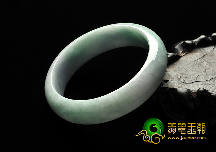 细糯种晴水缅甸翡翠A货手镯（57mm）
