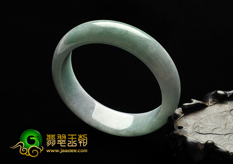 细糯种晴水缅甸翡翠A货手镯（57mm）