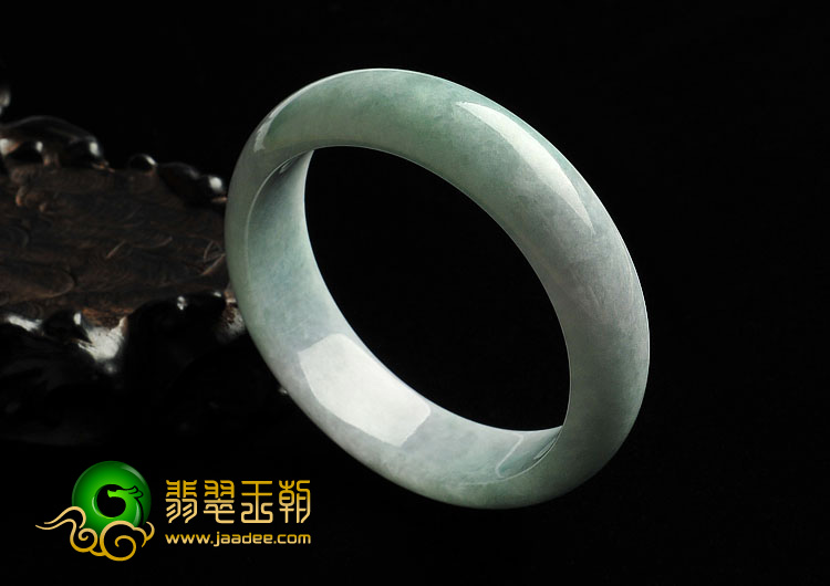 细糯种晴水缅甸翡翠A货手镯（57mm）