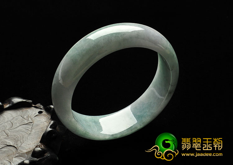 细糯种晴水缅甸翡翠A货手镯（56.8mm）