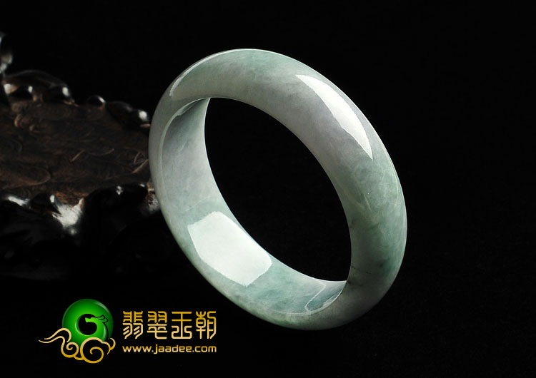 细糯种晴水缅甸翡翠A货手镯（56.8mm）