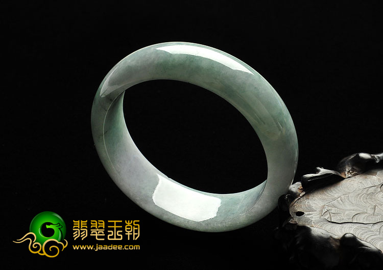细糯种晴水缅甸翡翠A货手镯（56.8mm）
