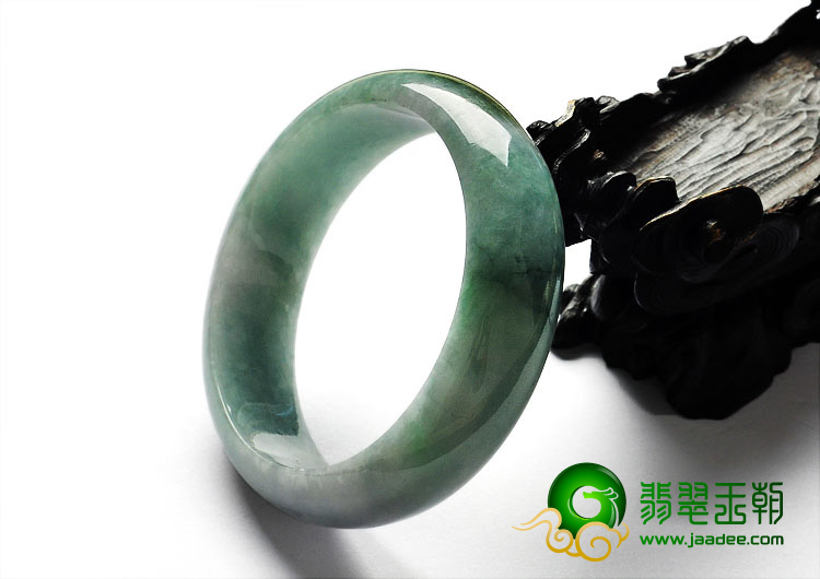 细糯种晴水缅甸翡翠A货手镯（57.2mm）