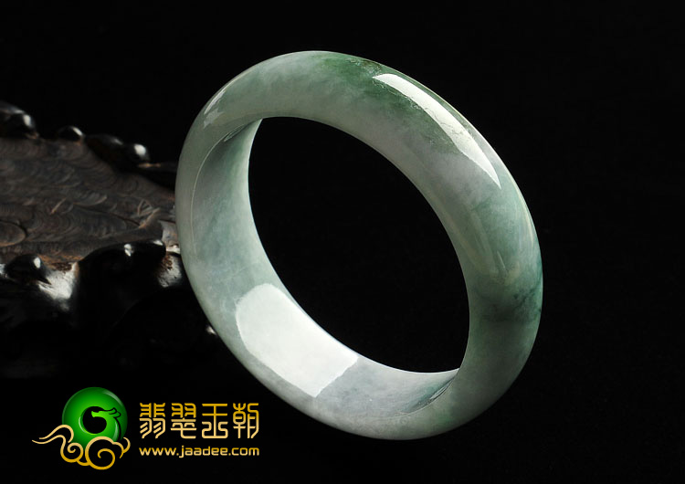 细糯种晴水缅甸翡翠A货手镯（57.2mm）