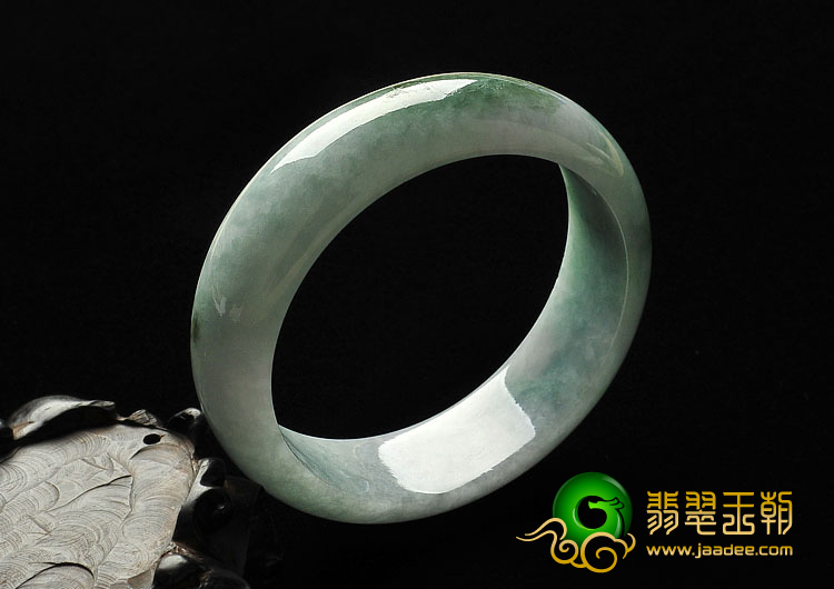 细糯种晴水缅甸翡翠A货手镯（57.2mm）