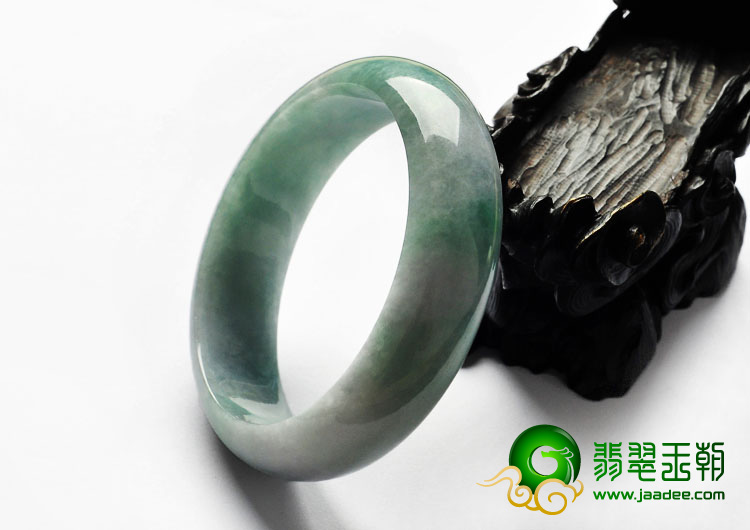 细糯种晴水缅甸翡翠A货手镯（57.3mm）