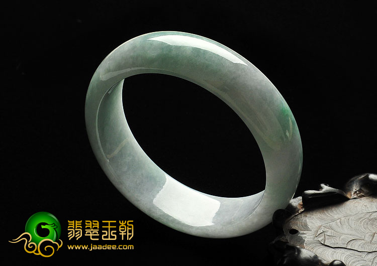 细糯种晴水缅甸翡翠A货手镯（57.3mm）