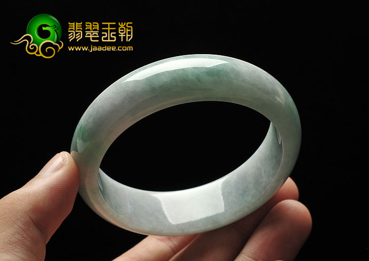细糯种晴水缅甸翡翠A货手镯（57.3mm）