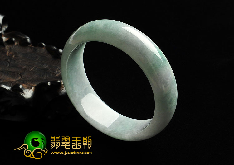 细糯种晴水缅甸翡翠A货手镯（57.3mm）