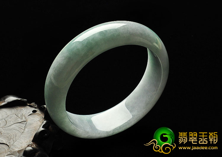 细糯种晴水缅甸翡翠A货手镯（57.3mm）