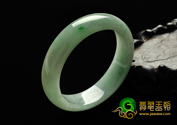 糯冰种晴水缅甸翡翠A货手镯（56.6mm）