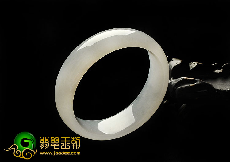 冰种白色缅甸翡翠A货手镯（58.5mm）