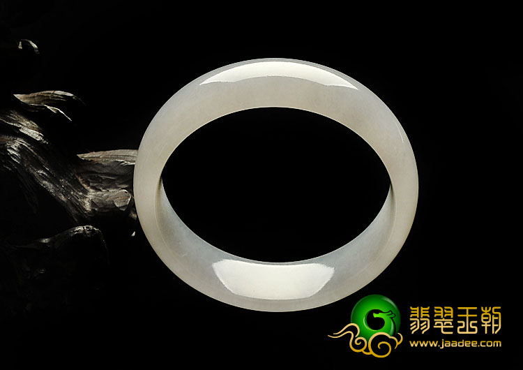 冰种白色缅甸翡翠A货手镯（58.5mm）