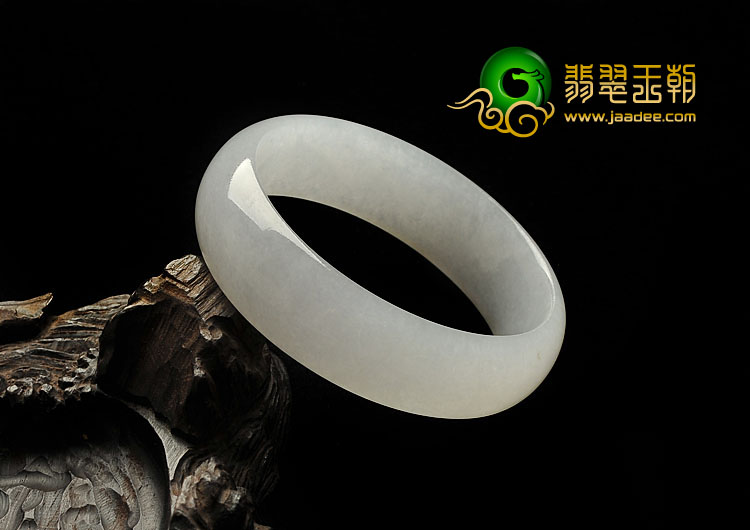 冰种白色缅甸翡翠A货手镯（58.5mm）