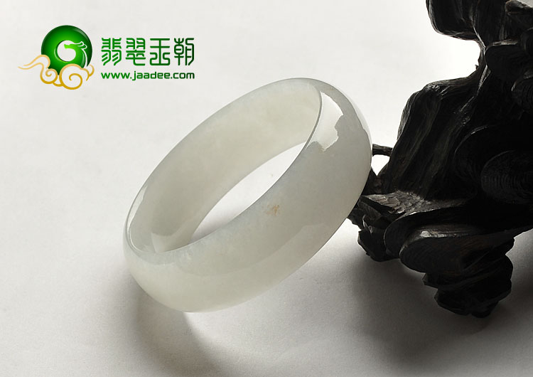 冰种白色缅甸翡翠A货手镯（58.2mm）