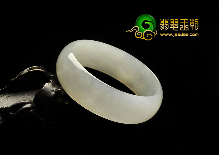 冰种白色缅甸翡翠A货手镯（58.2mm）