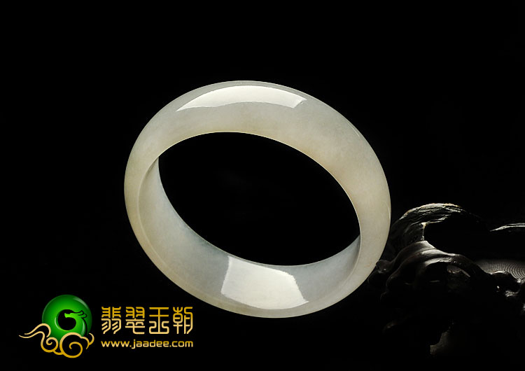 冰种白色缅甸翡翠A货手镯（58.2mm）