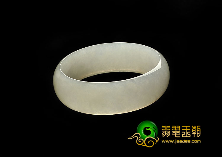 冰种白色缅甸翡翠A货手镯（58.2mm）