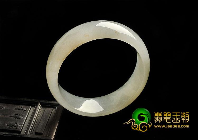 冰种白色缅甸翡翠A货手镯（58.2mm）
