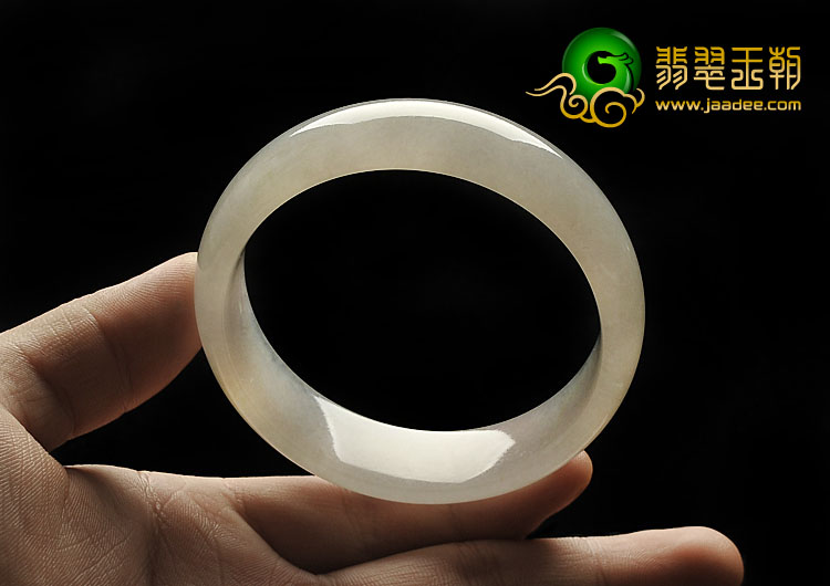 冰种白色缅甸翡翠A货手镯（58.5mm）