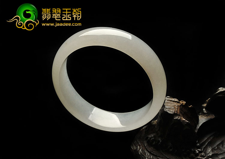 冰种白色缅甸翡翠A货手镯（58.5mm）