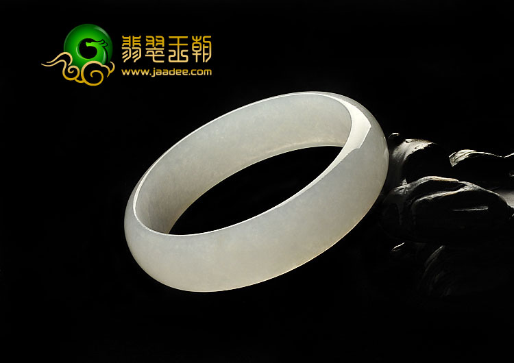 冰种白色缅甸翡翠A货手镯（58.5mm）