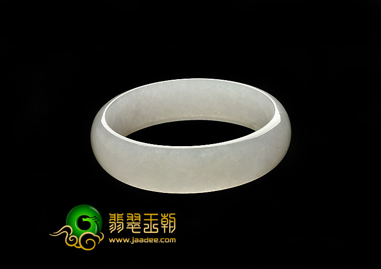冰种白色缅甸翡翠A货手镯（58.5mm）